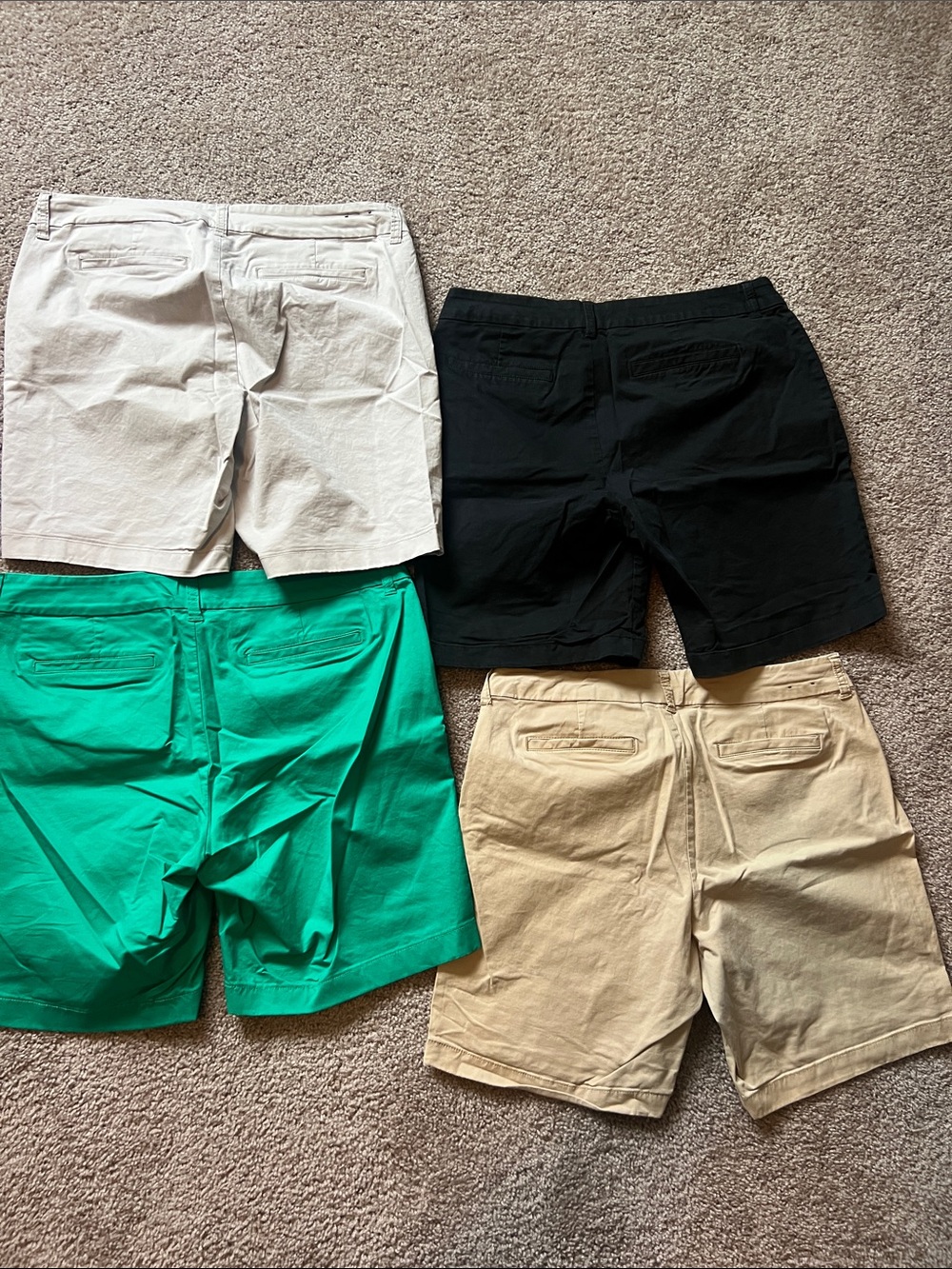 LOT 4 J Crew shorts women’s size 12. Khaki, black, grey & green - Picture 10 of 10
